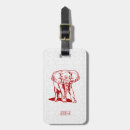Search for elephant luggage tags Red