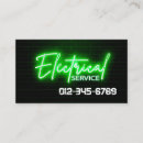 Search for electrical business cards Contractor