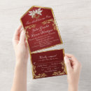 Search for ruby red and gold invitations Elegant