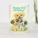 Search for dog 2nd birthday cards invites Dogs