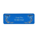 Search for gold flower return address labels Stylish