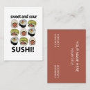 Search for sushi business cards Asian