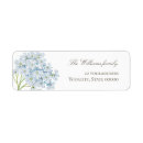 Search for hydrangea flower return address labels Elegant
