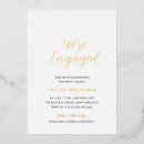 Search for gold foil engagement party invitations Script