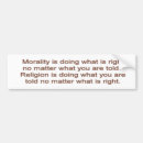 Search for moral bumper stickers Religious