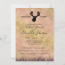 Search for the hunt is over bridal shower invitations Hunting