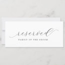 Search for reserved for family signs Black and white