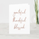 Search for thankful grateful blessed cards Modern typography