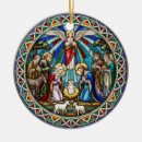 Search for baby angel christmas tree decorations Stained glass