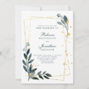 Search for grey and gold wedding invitations Greenery