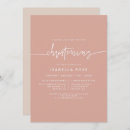 Search for blush pink christening invitations Boho baptism