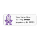 Search for purple ribbon return address labels Pancreatic