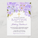 Search for lavender christening invitations Dedication