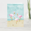 Search for pink flamingo birthday cards Pastel