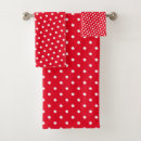 Search for red and white polka dot bath towels Simple