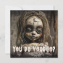 Search for creepy doll invitations Voodoo