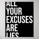 Search for no excuses posters Quotes