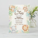 Search for jungle 4th birthday invitations For kids