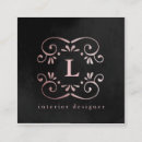 Search for silk business cards Rose gold