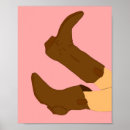 Search for vintage cowboy boots art Western