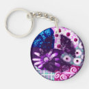 Search for pink peace sign key rings Hippie