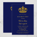 Search for royal blue hens party invitations Gold