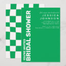 Search for green and white bridal shower invitations Trendy