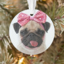 Search for pug holiday christmas tree decorations Funny