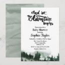 Search for the adventure begins invitations Watercolor