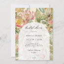 Search for tropical floral bridal shower invitations Rustic