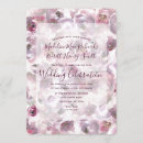 Search for purple flower pattern invitations Watercolor floral