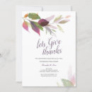 Search for autumn potluck dinner invitations Watercolor