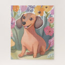 Search for dachshund puzzles Flowers