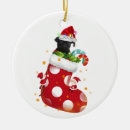 Search for black pug christmas tree decorations Xmas