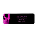 Search for creative return address labels Pink
