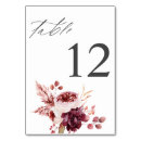 Search for burgundy and blush table cards Modern