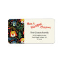 Search for dog return address labels Christmas dogs
