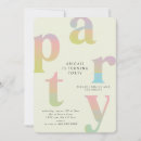 Search for retro party invitations Modern