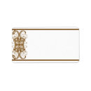 Search for gold flourish return address labels Ornate
