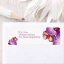 Search for purple orchid return address labels Floral