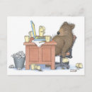 Search for funny whimsical postcards Bear