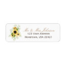 Search for sunflower return address labels weddings Summer