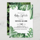Search for tropical leaves invitations Aloha