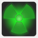 Search for radioactive symbol stickers Green