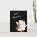 Search for white roses sympathy cards Black and white