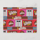 Search for chocolate bar postcards Willy wonka