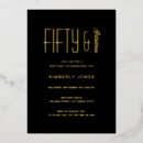 Search for for her 50th birthday invitations Modern bold