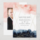 Search for navy blush save the dates Blue