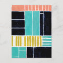 Search for black and turquoise postcards Abstract
