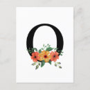 Search for flower monogram postcards Letter